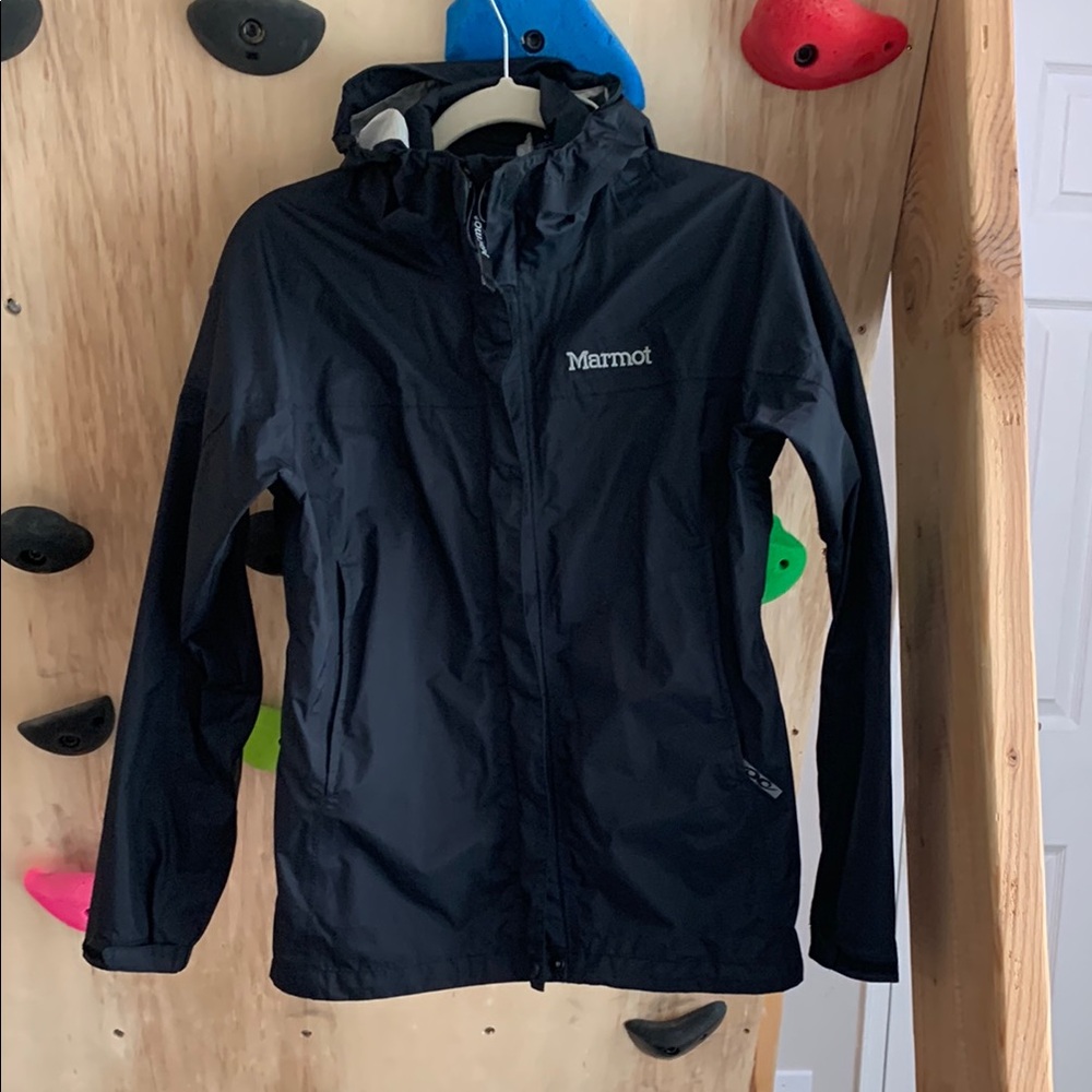 Marmot Black Rain Jacket S Petite